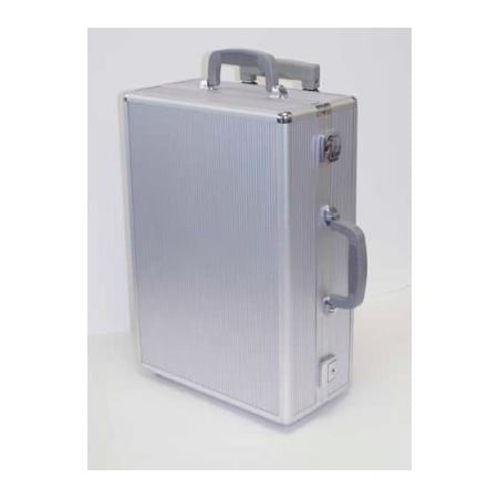 T.Z. Case International Inc. TZ Case, Laptop Case w/Wheels, 19-1/2"L x 14"W x 7"H, Silver Stripe NC-400-SS